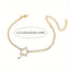 Vacation Star Rhinestone Multi-Layer Women's Anklet