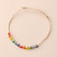 Colorful Bohemian Multicolor Bead and Stone Woven Women's Bracelet Set