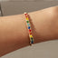 Colorful Bohemian Multicolor Bead and Stone Woven Women's Bracelet Set