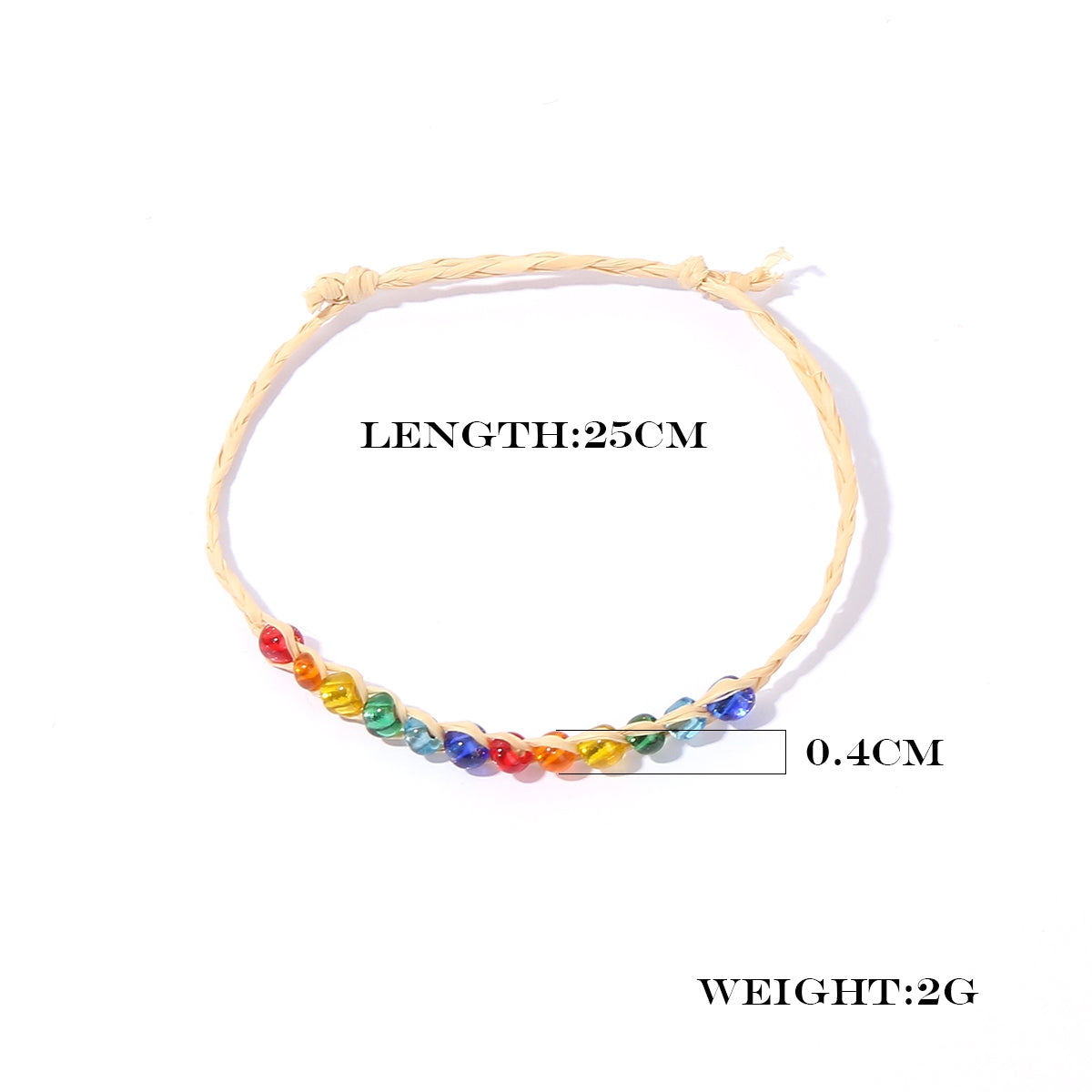 Colorful Bohemian Multicolor Bead and Stone Woven Women's Bracelet Set