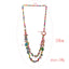 Vacation Color Block Coconut Shell Beaded Layered Necklace for Women