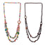 Vacation Color Block Coconut Shell Beaded Layered Necklace for Women