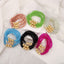 Vacation Geometric CCB Crystal Beaded Bracelet Set - Fashionable Layered Elastic Design