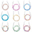Versatile Multi-Color Beaded Eyeglasses and Mask Chain Set - 9 Pieces
