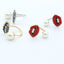 Vintage Pearl Gem Eye and Lip Open Ring