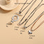 Vintage Geometric Heart Alloy Pendant Necklace
