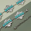 Vintage Bohemian Geometric Zinc Alloy Turquoise Inlay Rose Gold/Silver Plated Women's Waist Chain