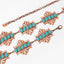 Vintage Bohemian Geometric Zinc Alloy Turquoise Inlay Rose Gold/Silver Plated Women's Waist Chain