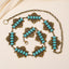 Vintage Bohemian Geometric Zinc Alloy Turquoise Inlay Rose Gold/Silver Plated Women's Waist Chain
