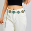 Vintage Bohemian Geometric Zinc Alloy Turquoise Inlay Rose Gold/Silver Plated Women's Waist Chain