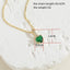 Vintage Heart-Shaped Zircon Pendant Necklace 14K Gold Plated Minimalist Design Choker Chain Jewelry