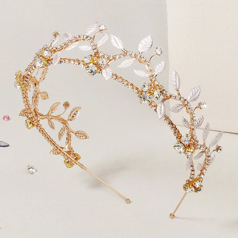 Vintage Rhinestone Pearl Bridal Hairband