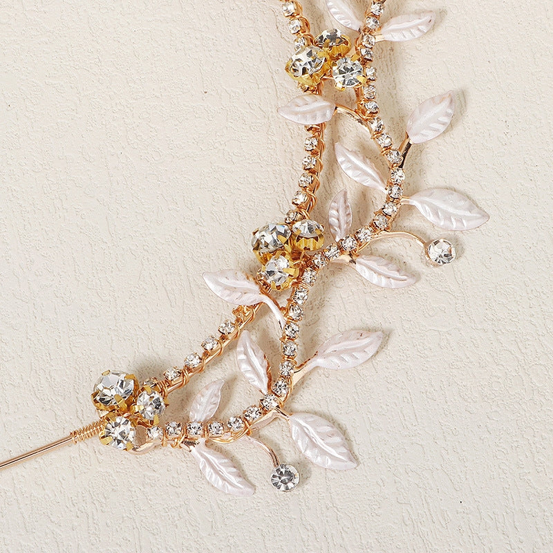 Vintage Rhinestone Pearl Bridal Hairband