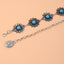 Vintage Bohemian Chrysanthemum Alloy Turquoise Women's Chain Belt
