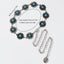Vintage Bohemian Chrysanthemum Alloy Turquoise Women's Chain Belt