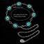 Vintage Bohemian Chrysanthemum Alloy Turquoise Women's Chain Belt