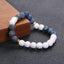 Vintage Ethnic Round Natural Stone Couple Bracelets - Fashion Volcanic Stone Design