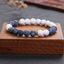 Vintage Ethnic Round Natural Stone Couple Bracelets - Fashion Volcanic Stone Design