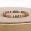Vintage Geometric Mixed Material Handmade Bohemian Glass Bead Bracelets