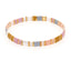 Vintage Geometric Mixed Material Handmade Bohemian Glass Bead Bracelets
