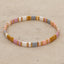 Vintage Geometric Mixed Material Handmade Bohemian Glass Bead Bracelets