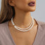 Vintage Style Women's Layered Imitation Pearl Necklace