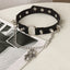 Vintage Gothic Spider Skull Leather Choker Necklace for Women