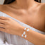 Vintage Baroque Imitation Pearl Layered Bracelet and Necklace Set