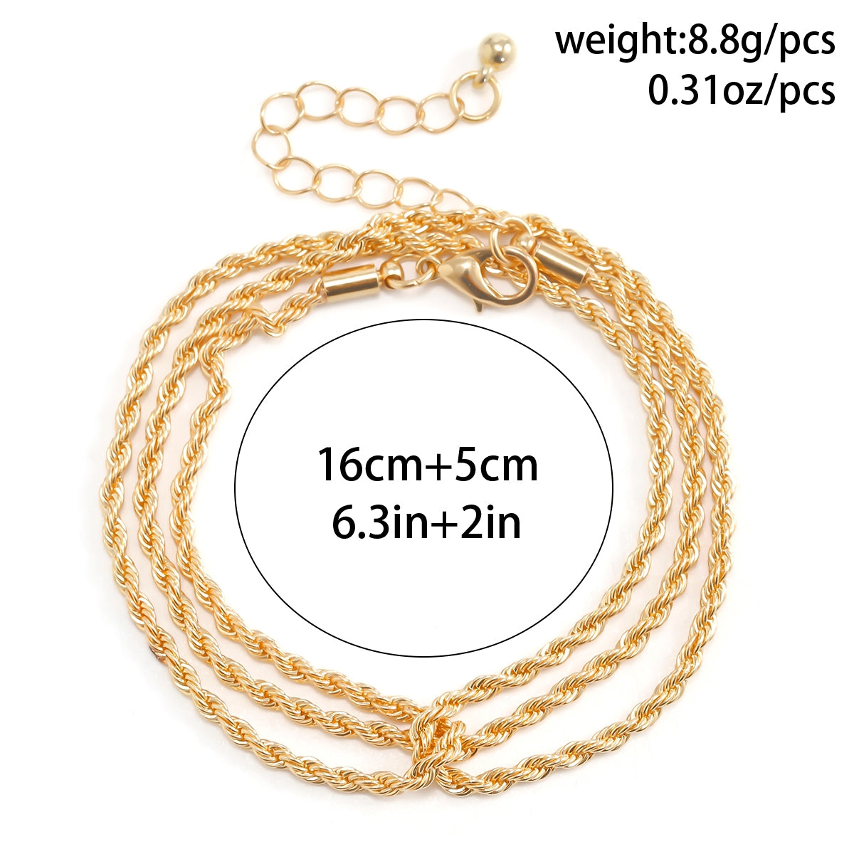 Vintage Irregular Chain Women's Bracelet - European Punk Metal Design