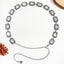Vintage Rhinestone Inlay Rectangle Alloy Women's Chain Belt