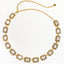 Vintage Rhinestone Inlay Rectangle Alloy Women's Chain Belt