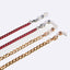 Vintage Two-Piece Gold and Red Glasses Chain with Thick Aluminum Links