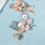 Wedding Luxury Handmade Pearl Rhinestone Hair Comb Set