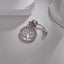 Artistic Tree Leaf Stainless Steel Belly Ring with Artificial Diamond Pendant