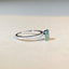 Paraiba Moissanite 1 Carat Mint Green Oval Ring in 925 Sterling Silver