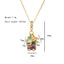 Elegant Travel Airplane Pendant Necklace 18K Gold Plated Zircon