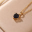 Elegant Heart Shape Gold Plated Zircon Pendant Necklace