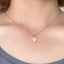 Elegant Heart Shape Gold Plated Zircon Pendant Necklace