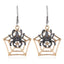 Halloween Skull Spider Pumpkin Alloy Earrings Set