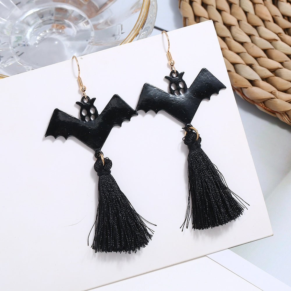 Wholesale Halloween Series Skull Spider Pumpkin Alloy Earrings Set Nihaojewelry