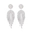 Luxurious Rhinestone Tassel Chandelier Earrings for Women