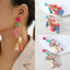 Retro Bohemian Shell Beaded Drop Earrings