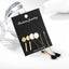 Retro Round Tassel Heart Shape Alloy Earrings Set - 5 Pairs