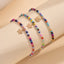 Star Seed Bead Shell Anklet Bracelet Set - Summer Beach Jewelry Collection