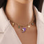 Ocean Series Dolphin & Shell 18K Gold Plated Stainless Steel Necklace