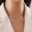 Ocean Series Dolphin & Shell 18K Gold Plated Stainless Steel Necklace