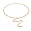 Wholesale Bohemian Geometric 18K Gold Plated Stainless Steel Multilayer Waist Chain Necklace