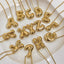 18K Gold Plated Stainless Steel Alphabet Pendant Necklace