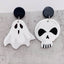 Cartoon Skull Acrylic Drop Earrings for Halloween