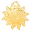 Wholesale 18K Gold Plated Sun Pendant Necklace Stainless Steel